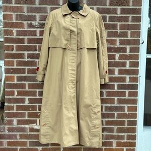 Rain Cheetahs by Naman vintage rain duster coat Tan color Sz 16 Made in USA